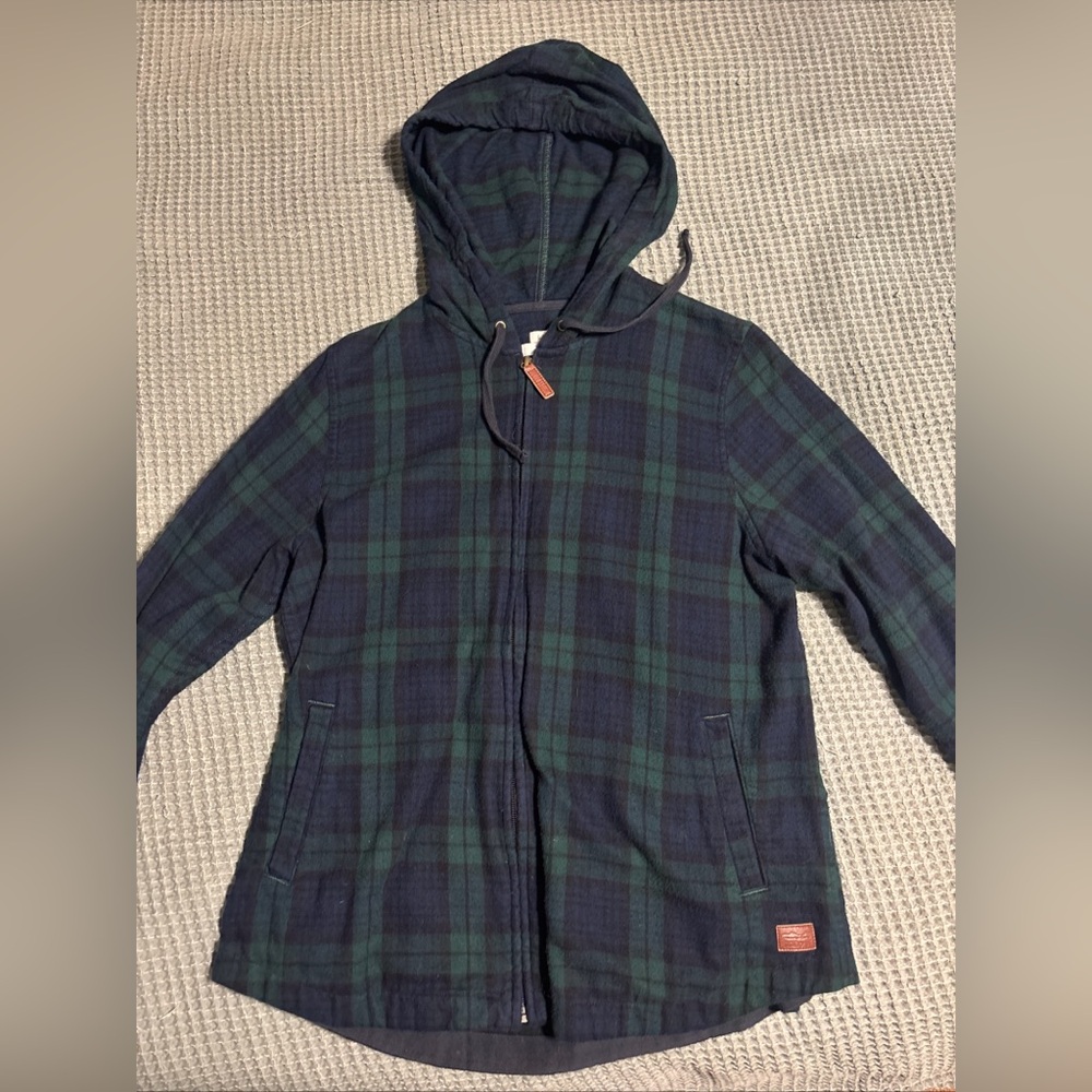 LLBean Women's Zip Up Hooded Flannel